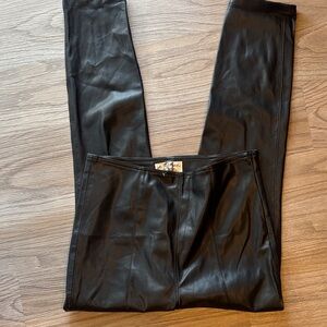 We The Free Black faux Leather Pants